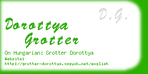 dorottya grotter business card